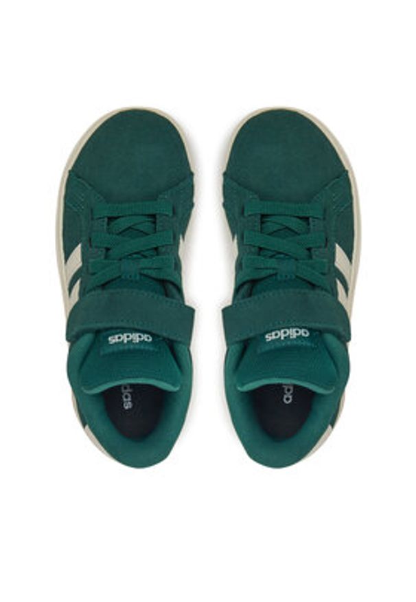 Adidas - adidas Sneakersy Grand Court 00s JP5898 Zielony. Kolor: zielony. Materiał: skóra, zamsz