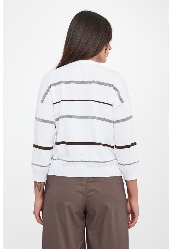 Sweter damski w paski PESERICO. Wzór: paski