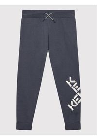 Kenzo kids - Kenzo Kids Spodnie dresowe K24226 Szary Regular Fit. Kolor: szary. Materiał: bawełna #1