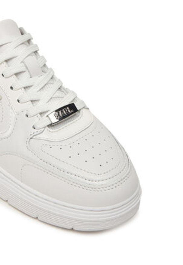Karl Lagerfeld - KARL LAGERFELD Sneakersy KL63025 Biały. Kolor: biały. Materiał: skóra