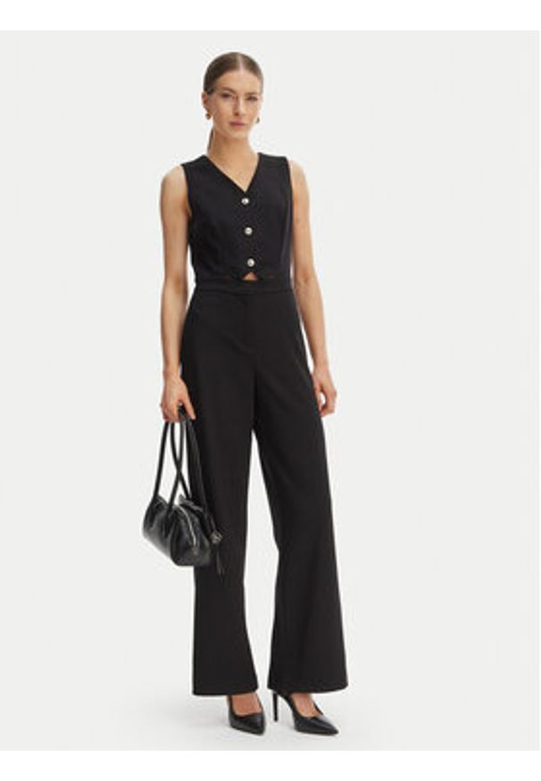 Morgan Kombinezon 252-PAMELI Czarny Regular Fit. Kolor: czarny. Materiał: syntetyk