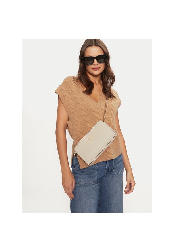 Torebka Guess. Kolor: kremowy