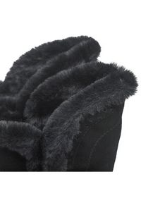 skechers - Skechers Botki Cozy Peak 49811/BLK Czarny. Kolor: czarny. Materiał: zamsz, skóra #5