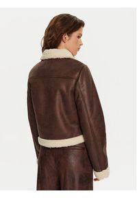 only - ONLY Kurtka z imitacji skóry Betty 15322046 Brązowy Regular Fit. Kolor: brązowy. Materiał: skóra #8