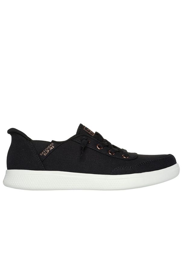 skechers - Buty Skechers Slip-ins Bobs Skip Cute B Cute Sweet 114815BLK - czarne. Zapięcie: bez zapięcia. Kolor: czarny. Szerokość cholewki: normalna. Wzór: aplikacja. Model: Skechers Sport