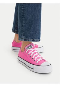 Converse Trampki Chuck Taylor All Star Lift Platform A16104C Różowy. Kolor: różowy. Materiał: materiał. Obcas: na platformie #1