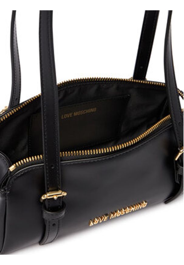 Love Moschino - LOVE MOSCHINO Torebka JC4101PP1OLY0000 Czarny. Kolor: czarny. Materiał: skórzane