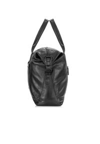 Ochnik - Skórzana torba podróżna męska. Kolor: czarny. Materiał: skóra #6