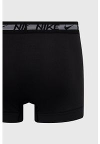 Nike bokserki (3-pack) męskie kolor czarny. Kolor: czarny. Materiał: tkanina, poliester, skóra, włókno #4