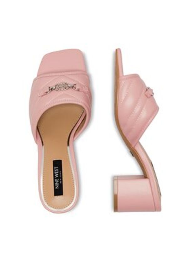 Nine West Klapki 123AL0687 Różowy. Kolor: różowy. Materiał: syntetyk
