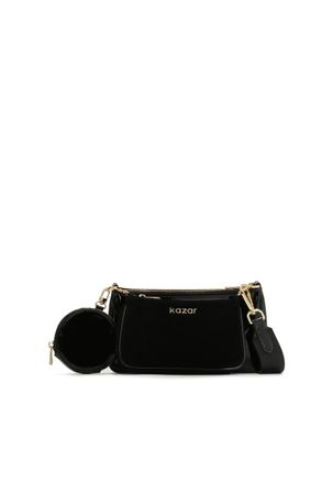 user_242dea43　様 Czarna torebka zdobiona srebrnymi nitami NASIRA