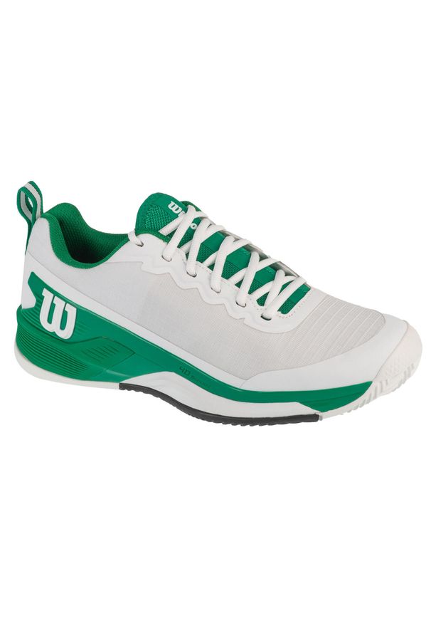 Wilson - Buty do tenisa męskie, Rush Pro 4.5 Clay. Kolor: biały. Materiał: guma, materiał, tkanina, syntetyk. Sport: tenis