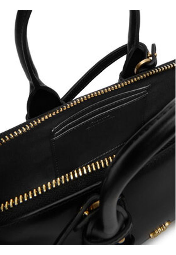 Pinko - PINKO Torebka Bowling Bag Baguette AI 25-26 PLTT 105334 A0QO Czarny. Kolor: czarny. Materiał: skórzane