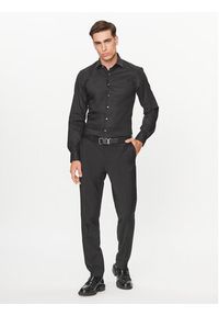 Calvin Klein Koszula Twill K10K113057 Czarny Slim Fit. Kolor: czarny. Materiał: bawełna #2