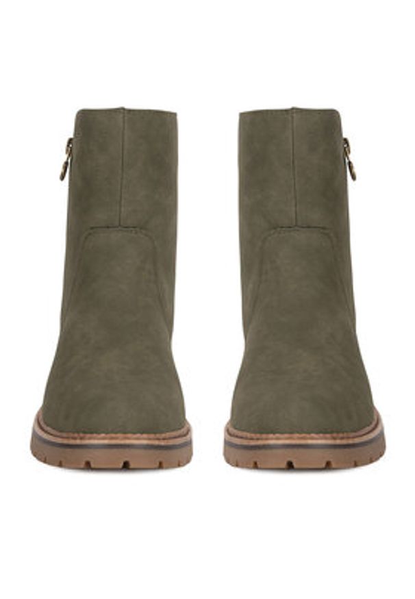 Go Soft Botki WS6207-10 Khaki. Kolor: brązowy. Materiał: materiał