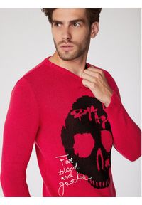 Rage Age Sweter Aligeri Czerwony Regular Fit. Kolor: czerwony. Materiał: syntetyk, bawełna