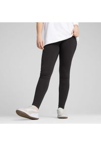 Puma - Damskie legginsy HER z wysokim stanem PUMA Black. Stan: podwyższony. Kolor: czarny. Wzór: haft. Sport: bieganie