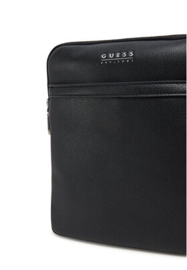 Guess Saszetka HMMITU P5223 Czarny. Kolor: czarny. Materiał: skóra