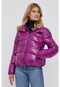 Pinko Kurtka 1G16KU.Y767 damska kolor różowy zimowa. Okazja: na co dzień. Kolor: różowy. Materiał: materiał. Wzór: gładki. Sezon: zima. Styl: casual #1