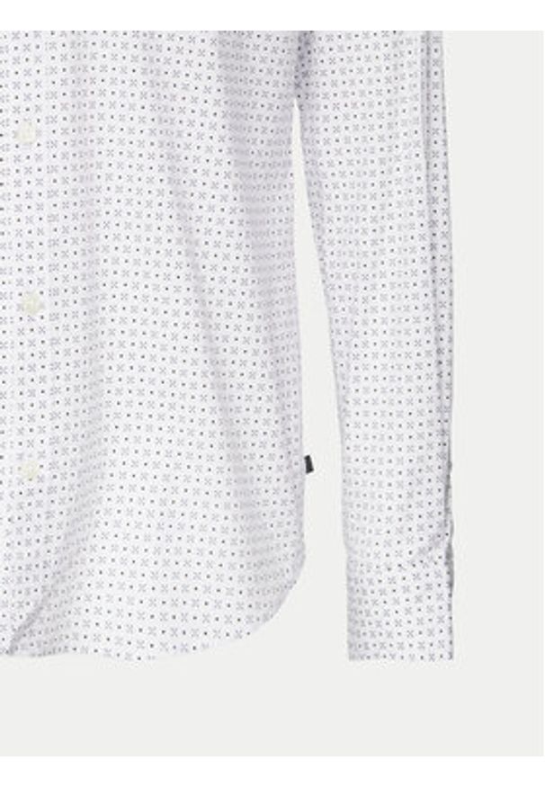 s.Oliver Koszula 2149815 Biały Slim Fit. Kolor: biały. Materiał: bawełna