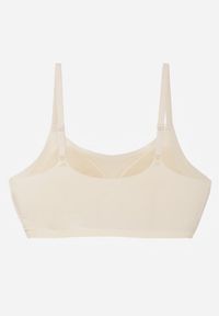 Renee - Jasnobeżowy Usztywniany Biustonosz o Bezszwowym Wykończeniu Bez Fiszbin Leanoreth. Kolor: beżowy. Materiał: materiał #2