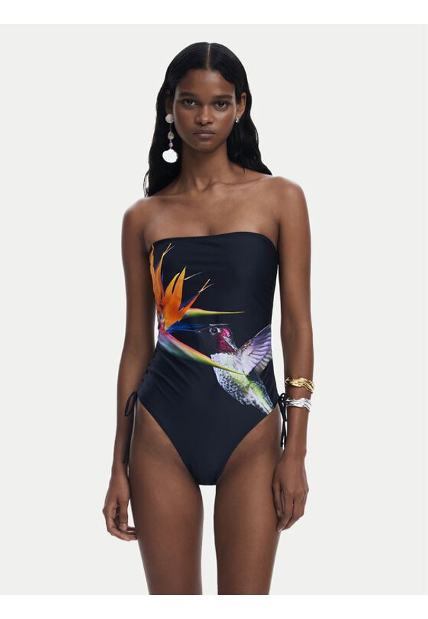 Desigual Strój kąpielowy Colibri 25SWMK10 Czarny. Kolor: czarny. Materiał: syntetyk