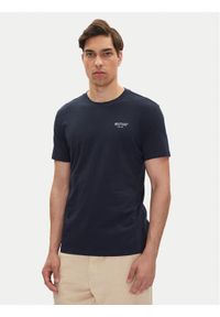 Mustang T-Shirt Austin 1016273 Granatowy Regular Fit. Kolor: niebieski. Materiał: bawełna