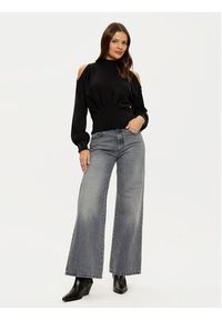 Guess Sweter W5RR02 Z2ZK2 Czarny Regular Fit. Kolor: czarny. Materiał: syntetyk #3