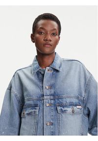 Calvin Klein Jeans Kurtka jeansowa LV047C730G Niebieski Regular Fit. Kolor: niebieski. Materiał: bawełna #5