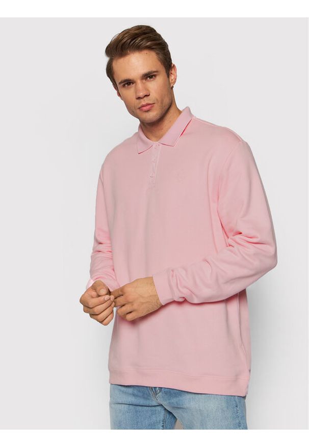 Adidas - adidas Bluza Jumper H11461 Różowy Regular Fit. Kolor: różowy. Materiał: bawełna