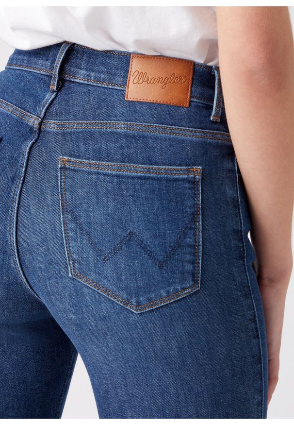 Wrangler - WRANGLER HIGH RISE SKINNY DAMSKIE SPODNIE JEANSOWE GOOD NEWS W27HXR44Z 112144778