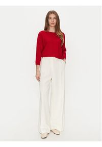 Tatuum Sweter Perlo T2424.090B Czerwony Regular Fit. Kolor: czerwony. Materiał: wiskoza, syntetyk #4