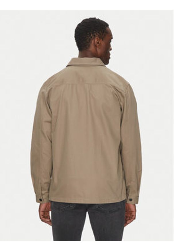 Hugo - HUGO Kurtka jeansowa Enalu 50468744 Brązowy Oversize. Kolor: brązowy. Materiał: bawełna
