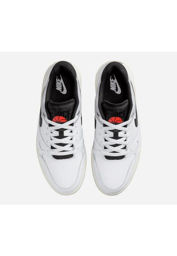 Nike - Buty sportowe Sneakersy męskie, Full Force Low. Okazja: na co dzień. Kolor: biały. Materiał: materiał, skóra, syntetyk. Sport: turystyka piesza
