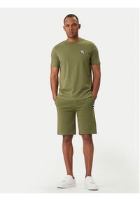 Karl Lagerfeld - KARL LAGERFELD T-Shirt 755710 562224 Zielony Regular Fit. Typ kołnierza: dekolt w karo. Kolor: zielony. Materiał: bawełna #2