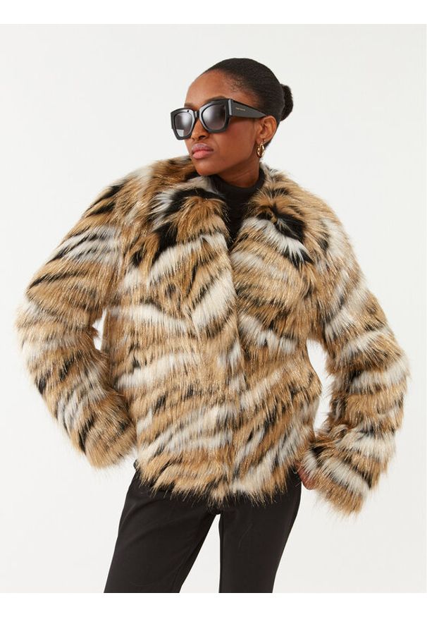 Futro MICHAEL Michael Kors. Materiał: futro. Wzór: kolorowy