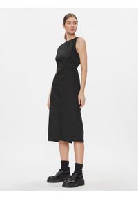 Tommy Jeans Sukienka koktajlowa Tjw Open Back Cotton Midi Dress DW0DW17431 Czarny Slim Fit. Kolor: czarny. Materiał: bawełna. Styl: wizytowy. Długość: midi #1