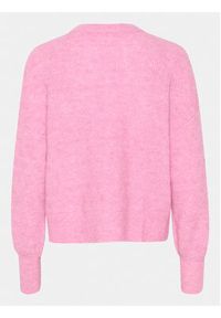 Kaffe Sweter Billa 10508146 Różowy Regular Fit. Kolor: różowy. Materiał: syntetyk #4
