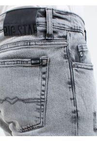 Big-Star - Spodnie jeans męskie z przetarciami Terry Carrot 991. Kolor: szary. Styl: klasyczny #3