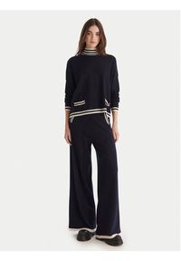 Gaudi Golf 521BD53007 Granatowy Relaxed Fit. Typ kołnierza: golf. Kolor: niebieski. Materiał: syntetyk #3