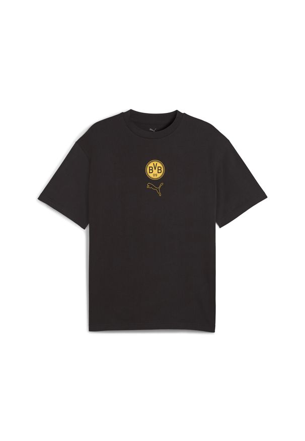 Puma - Męska koszulka Borussia Dortmund FtblStatement Cellerator PUMA. Kolor: żółty, wielokolorowy, czarny. Sport: piłka nożna