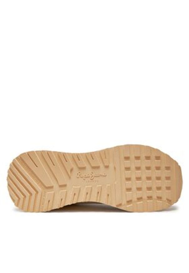 Pepe Jeans Sneakersy Blur Sour PLS60007 Beżowy. Kolor: beżowy. Materiał: materiał