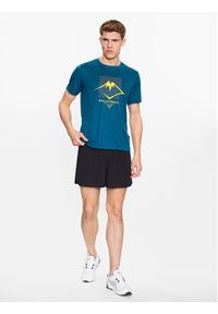 Asics T-Shirt ASICS Fujitrail Logo SS Top Tee Niebieski Regular Fit. Kolor: niebieski #3