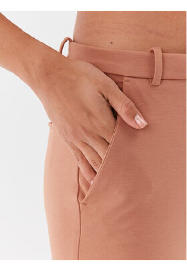 Pinko Spodnie materiałowe Bello 100155 A15M Brązowy Slim Fit. Kolor: brązowy. Materiał: wiskoza