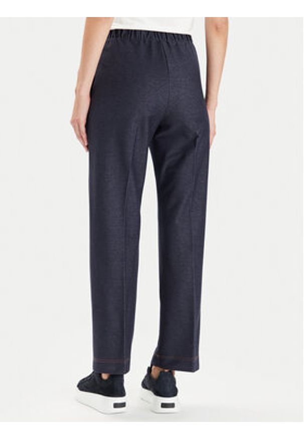Weekend Max Mara Spodnie materiałowe Ballata 2416781108 Granatowy Regular Fit. Kolor: niebieski. Materiał: bawełna, syntetyk