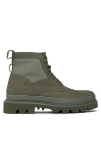 Clarks Trapery Badell Hi 261734247 Khaki. Kolor: brązowy. Materiał: skóra, nubuk