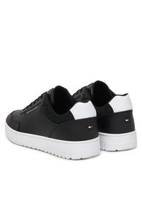 TOMMY HILFIGER - Tommy Hilfiger Sneakersy Basket Core Lite Lth FM0FM05868 Czarny. Kolor: czarny. Materiał: skóra #6