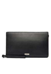 Calvin Klein Kosmetyczka Plaque Wash Bag LV04D1109G Czarny. Kolor: czarny. Materiał: skóra #1
