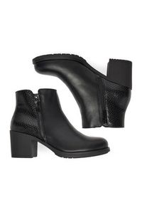 Clara Barson Botki CEO-WS6317-02 Czarny. Kolor: czarny. Materiał: skóra, materiał #2