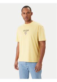 Guess Jeans T-Shirt M6RI45 K8HM0 Żółty Oversize. Kolor: żółty. Materiał: bawełna #1